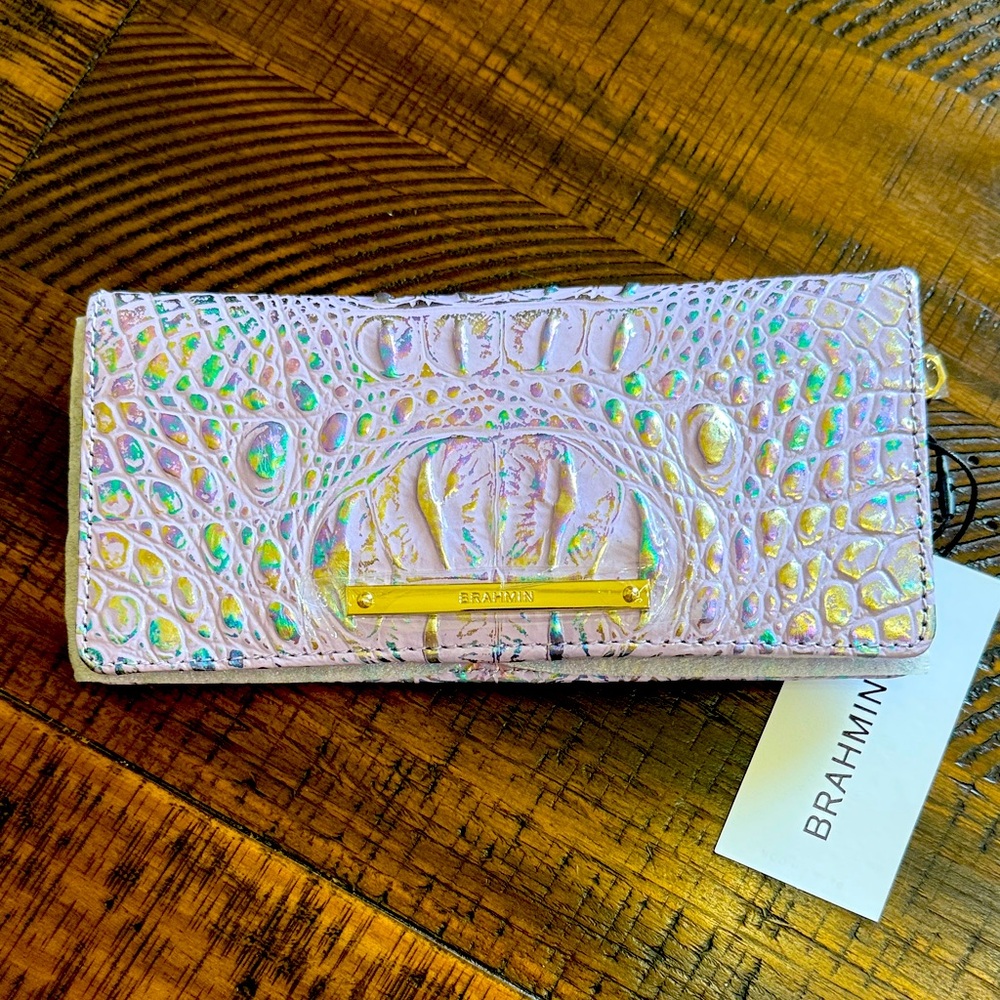 Brahmin Violet Wonderland Ady wallet NWT